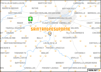 map of Saint-André-sur-Orne