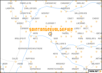 map of Saint-André-Val-de-Fier