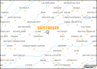 map of Saint-André