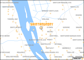 map of Saint-Androny