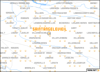 map of Saint-Ange-le-Vieil