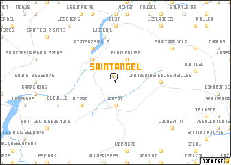 map of Saint-Angel