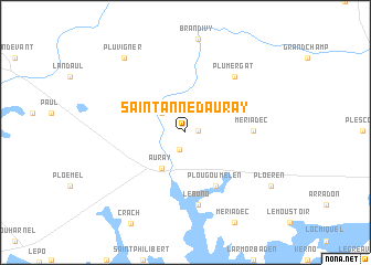 map of Saint Anne-dʼAuray