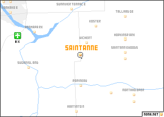 map of Saint Anne