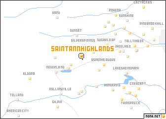 map of Saint Ann Highlands