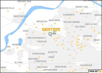 map of Saint Ann