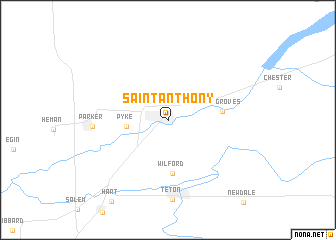 map of Saint Anthony