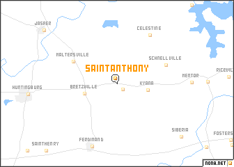 map of Saint Anthony