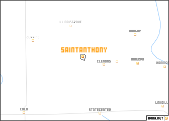 map of Saint Anthony