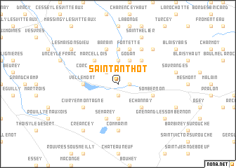 map of Saint-Anthot