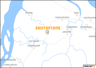 map of Saint-Antoine