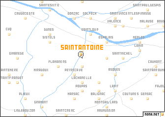 map of Saint-Antoine
