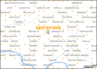 map of Saint-Antoine