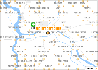 map of Saint-Antoine