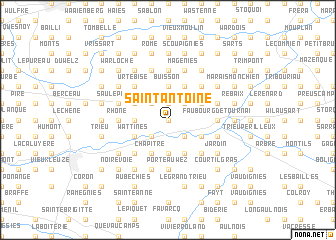 map of Saint-Antoine