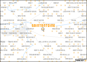 map of Saint-Antoine