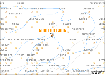 map of Saint-Antoine