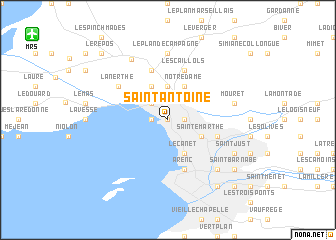 map of Saint-Antoine