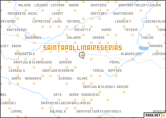 map of Saint-Apollinaire-de-Rias