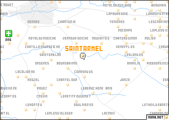 map of Saint-Armel