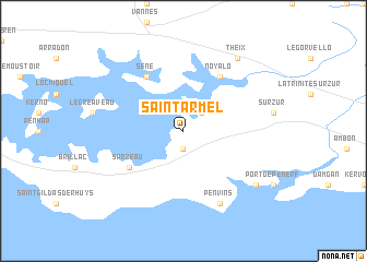 map of Saint-Armel