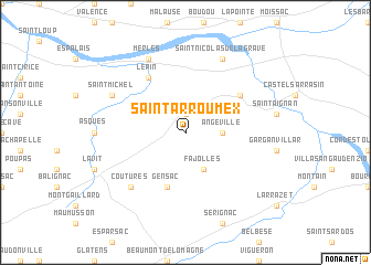 map of Saint-Arroumex