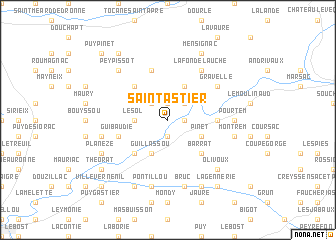 map of Saint-Astier