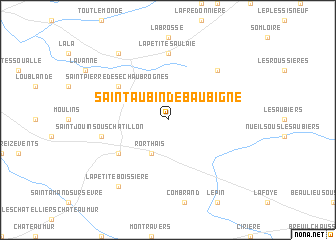 map of Saint-Aubin-de-Baubigné