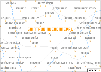 map of Saint-Aubin-de-Bonneval