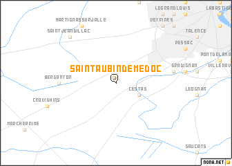map of Saint-Aubin-de-Médoc