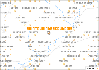 map of Saint-Aubin-des-Coudrais