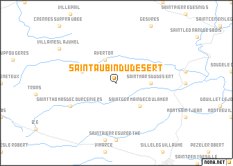 map of Saint-Aubin-du-Désert