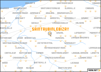 map of Saint-Aubin-Lébizay