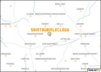 map of Saint-Aubin-le-Cloud