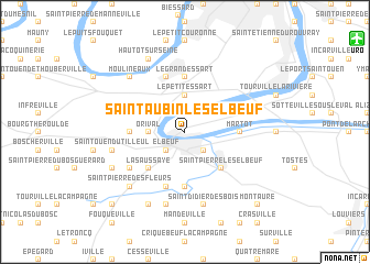 map of Saint-Aubin-lès-Elbeuf