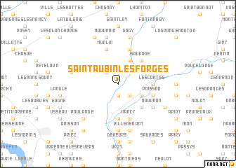 map of Saint-Aubin-les-Forges