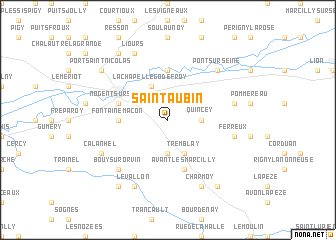 map of Saint-Aubin