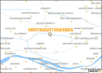 map of Saint-Augustin-des-Bois