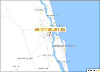 map of Saint Augustine