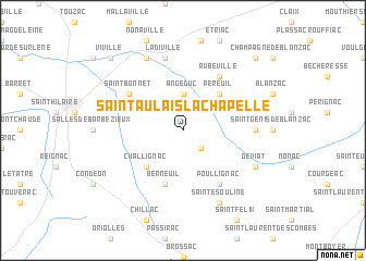 map of Saint-Aulais-la-Chapelle