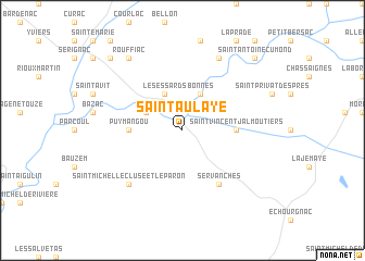 map of Saint-Aulaye