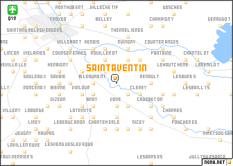 map of Saint-Aventin