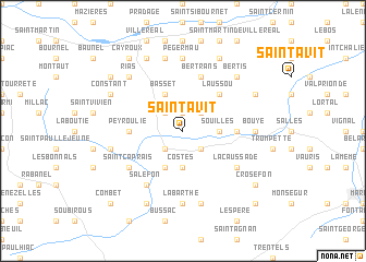 map of Saint-Avit