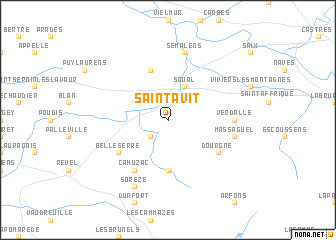 map of Saint-Avit