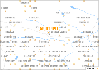 map of Saint-Avit