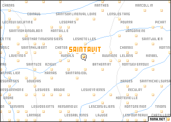map of Saint-Avit