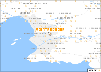 map of Saint-Barnabé