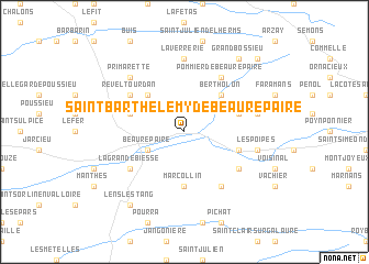 map of Saint-Barthélemy-de-Beaurepaire