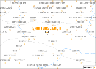 map of Saint-Baslemont