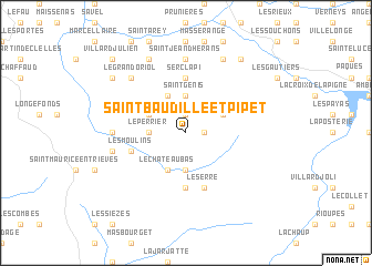 map of Saint-Baudille-et-Pipet